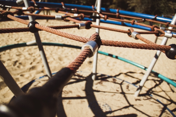 Sand rope play adventure Photo