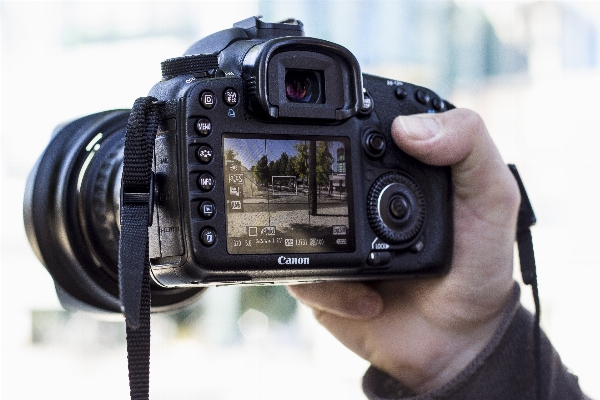 Hand screen technology camera Photo