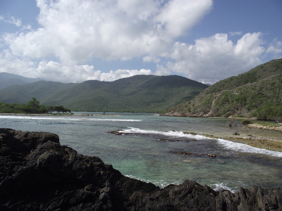 Beach landscape sea coast