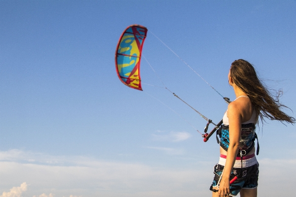 Adventure wind kite sailing Photo