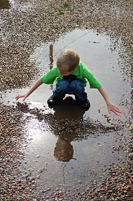 Water sand people play Photo