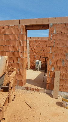 Foto Kayu rumah dinding konstruksi