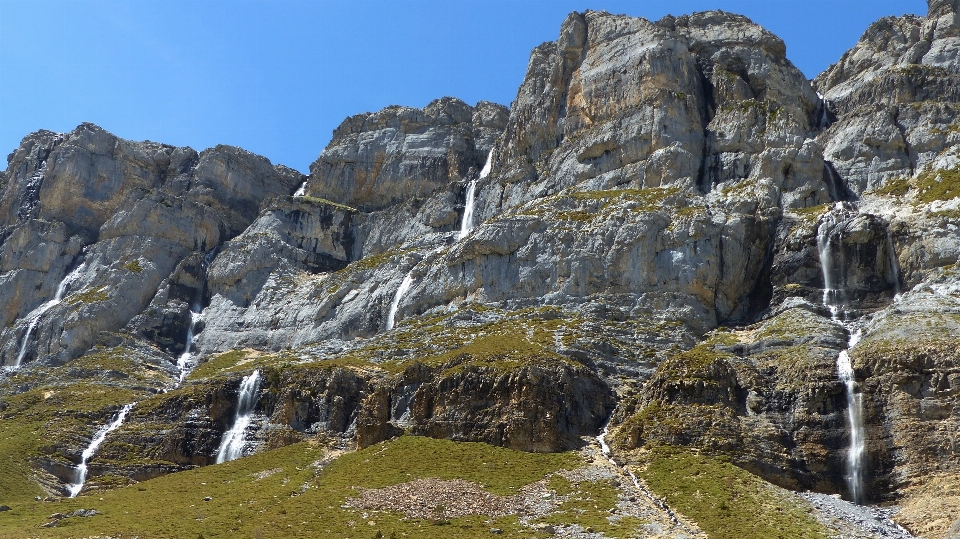 Manzara doğa rock şelale