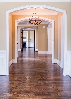 Wood floor home hall Photo