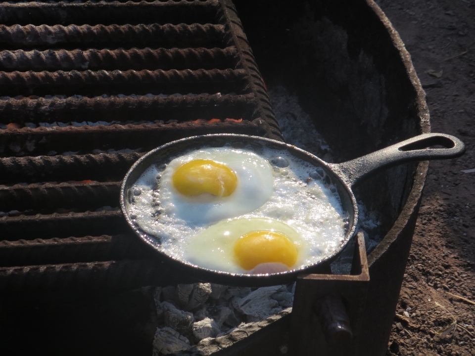 Gericht essen camping frühstück