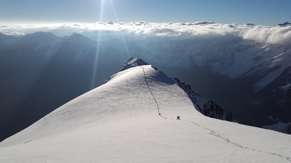 Natur draussen berg schnee