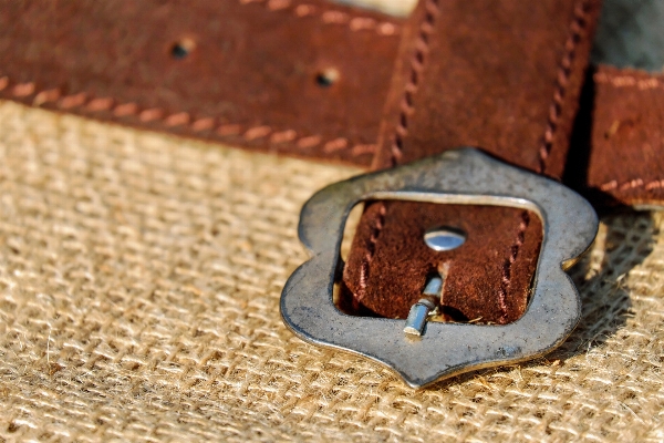 Hand leather metal brown Photo