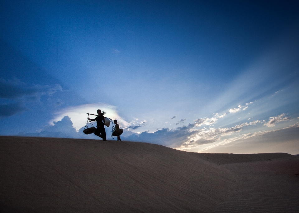 Paysage horizon silhouette montagne