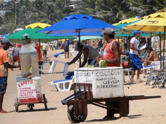 Beach travel vendor vehicle Photo