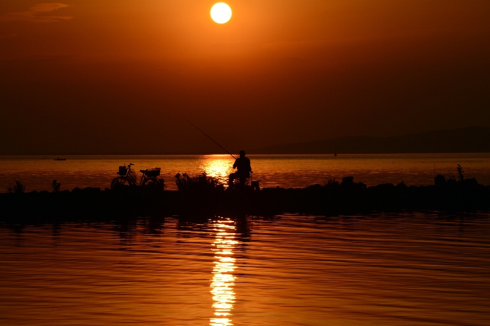 Paesaggio mare oceano orizzonte