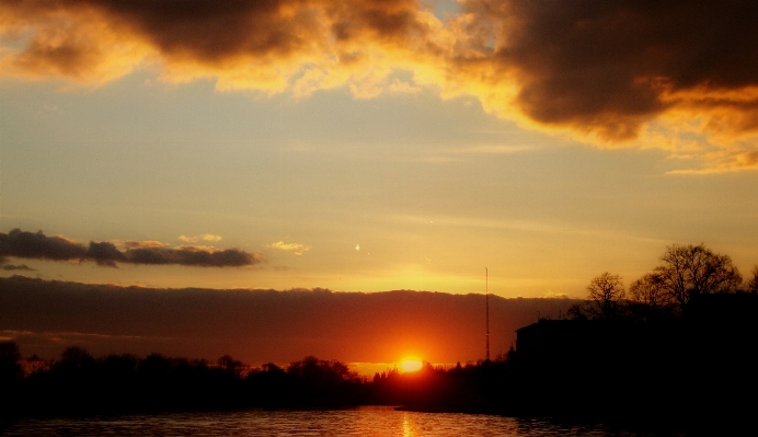 Landscape water cloud sky Photo