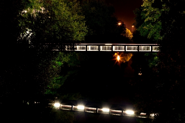 Light bridge night sunlight Photo