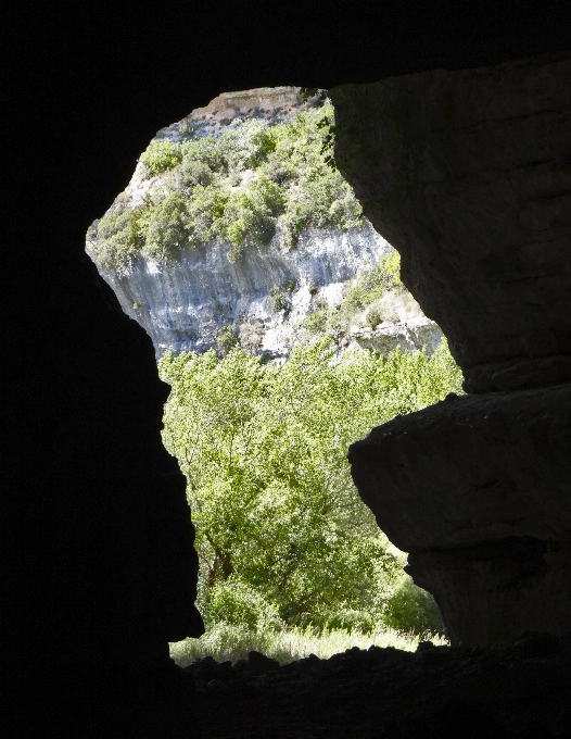 Paysage nature rock silhouette