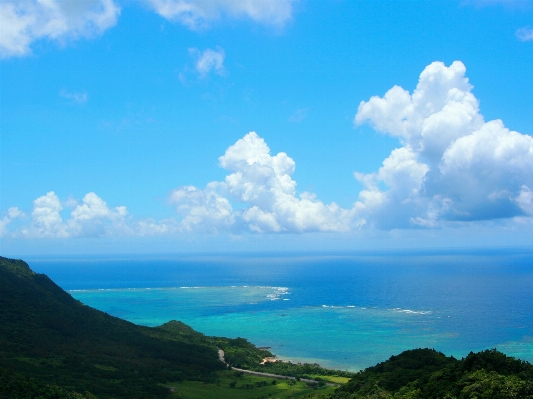 Sea coast horizon mountain Photo