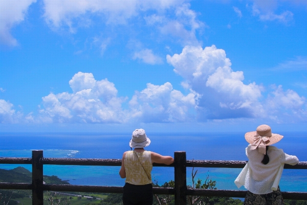 Sea ocean horizon cloud Photo