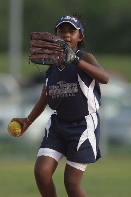 Girl glove sport game Photo