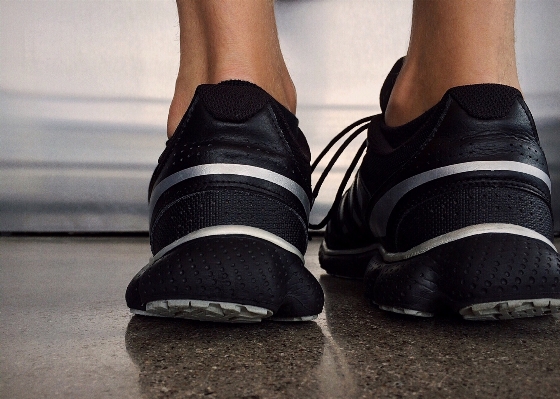 Shoe white leather running Photo