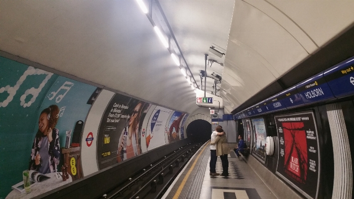 People woman train tunnel Photo