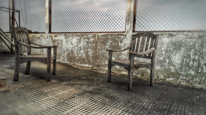 Wood chair seat ancient Photo