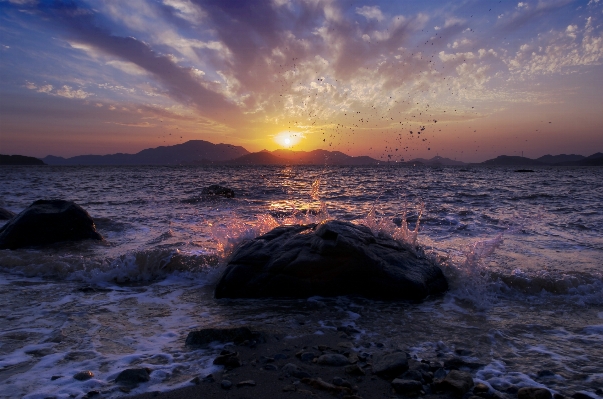 Beach sea coast rock Photo