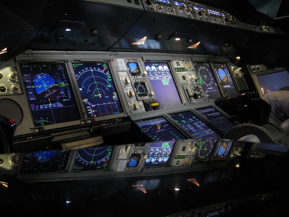 Interior volar aeronave aerolínea