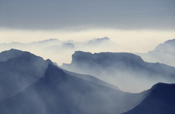 Landscape mountain snow cloud Photo