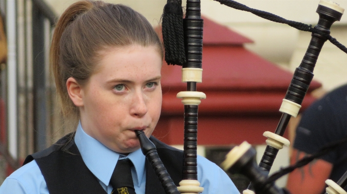 Music girl child singing Photo