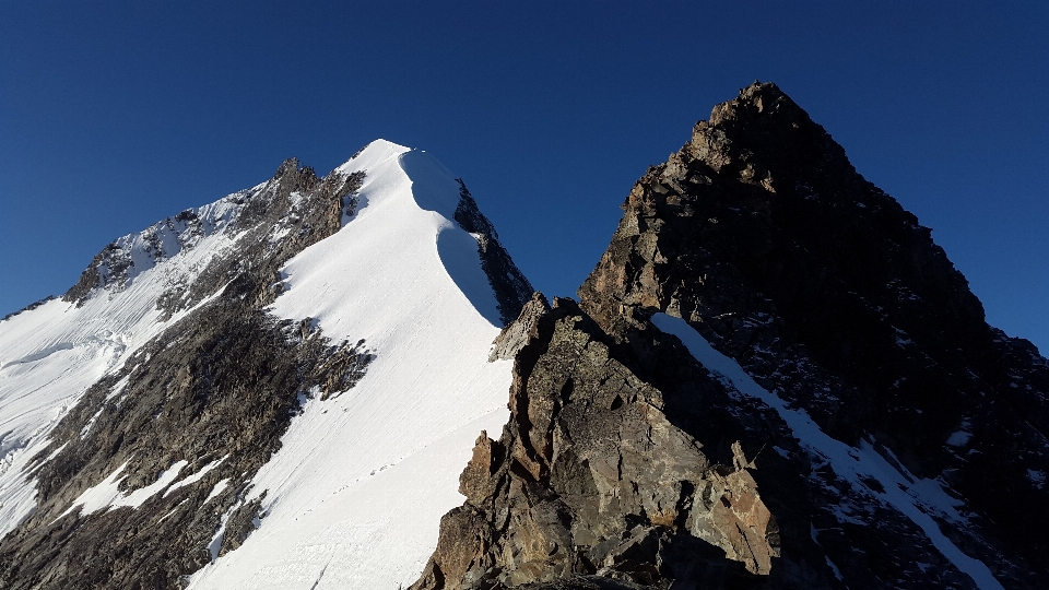 Walking mountain snow adventure