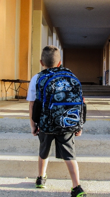 Male spring student child Photo