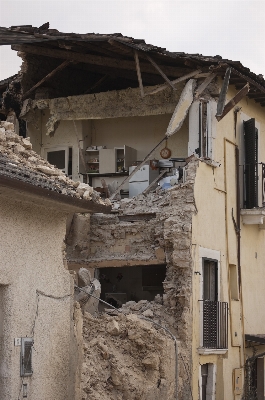 House alley village rubble Photo