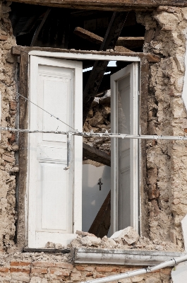 Wood white house window Photo