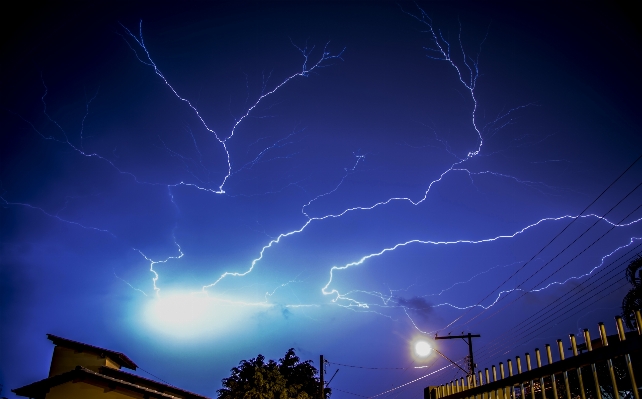 自然 空 夜 雨 写真