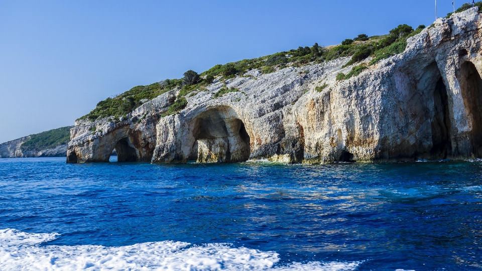 Landscape sea coast rock