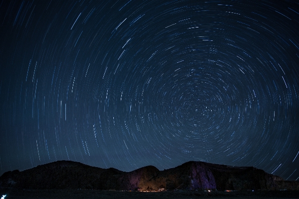 Light night star hill Photo