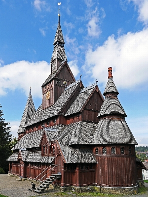 Foto Bangunan menara tengara gereja