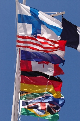 Fliegend symbol flagge patriotismus
 Foto