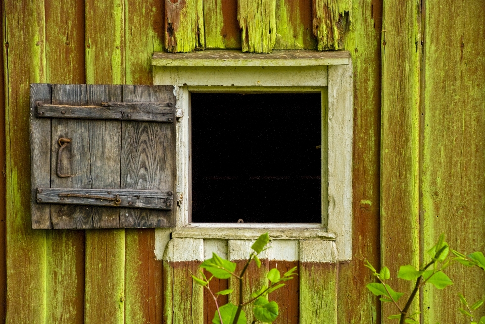 Wood countryside house window