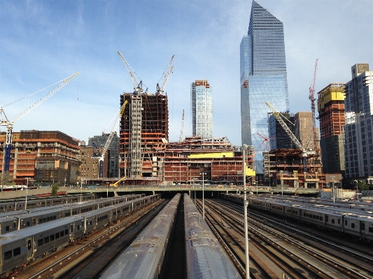 Architecture track railroad skyline Photo