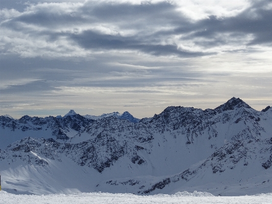 Landscape rock mountain snow Photo