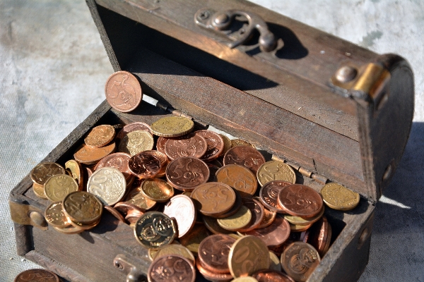 Wood metal money material Photo