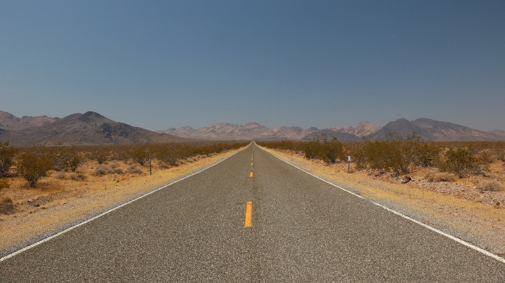 Landscape mountain road desert Photo