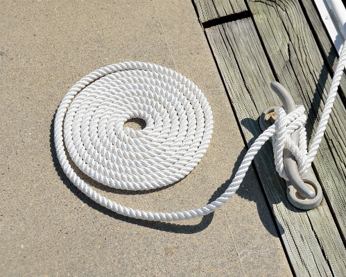 Rope dock mooring deck Photo