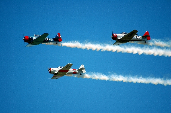 Wing group sky trail Photo