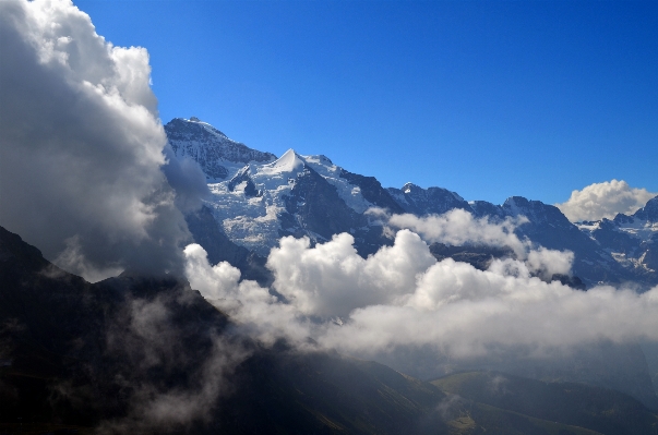 Natur rock berg schnee Foto