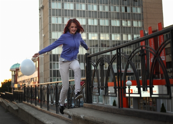 Pedestrian girl street city Photo