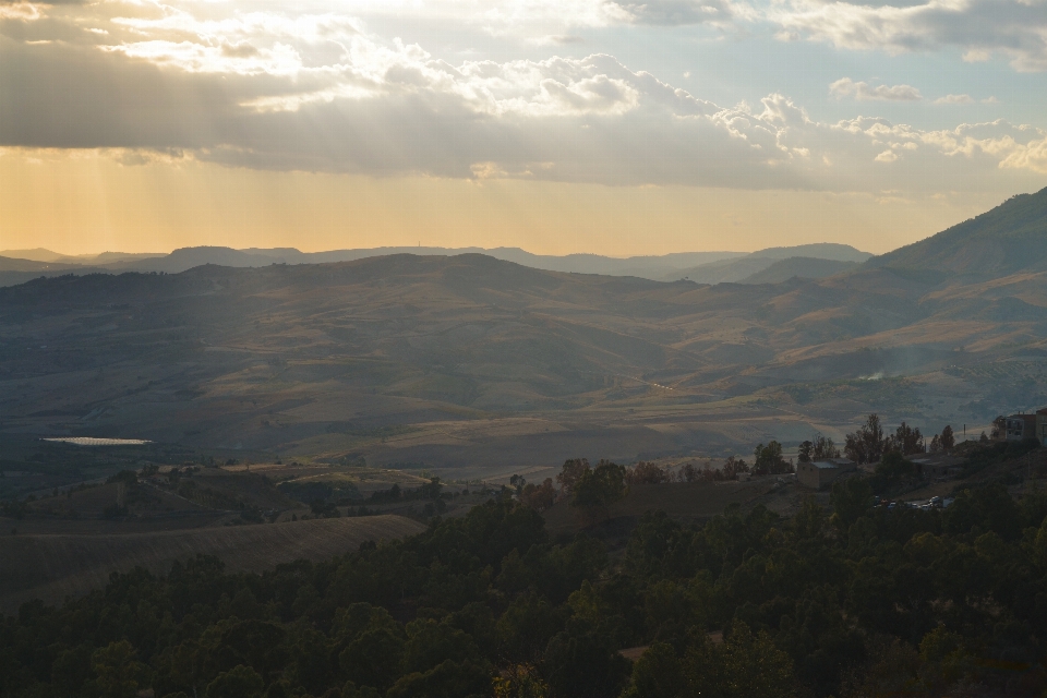 Paesaggio natura orizzonte montagna