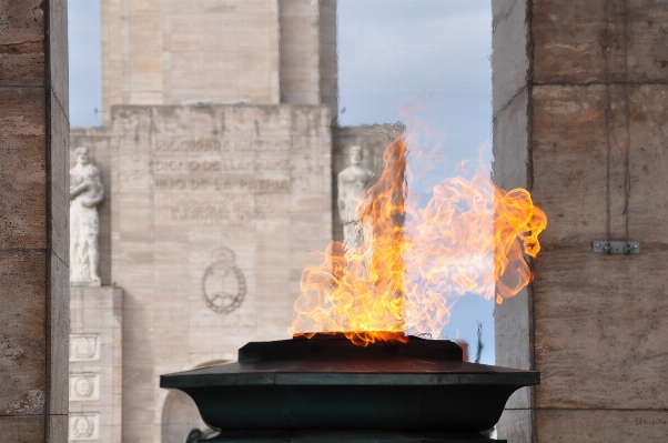 Monument flag fire fireplace Photo