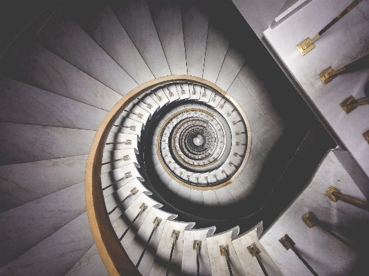 Light architecture stair wheel Photo