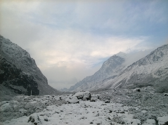 Landscape mountain snow cold Photo