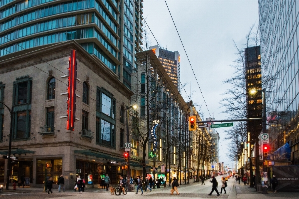 Pedestrian architecture road skyline Photo